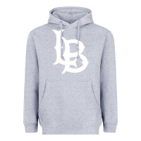 Heather Grey long beach  the beach Heavyweight Hoodie - linhVisuals