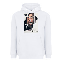 White Chishiya Alice In Borderland Heavyweight Hoodie - linhVisuals