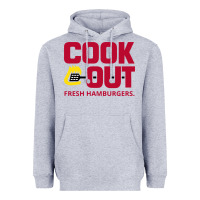 Heather Grey Cookout Heavyweight Hoodie - linhVisuals