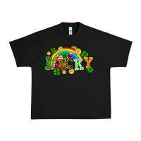 Black lucky gnome St. Patricks Day Urban Heavy Tee - FaDigitalArtStudio