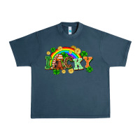Midnight Navy lucky gnome St. Patricks Day Urban Heavy Tee - FaDigitalArtStudio