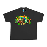 Pigment Black lucky gnome St. Patricks Day Urban Heavy Tee - FaDigitalArtStudio