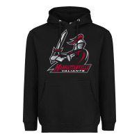 Black manhattanville valiants Heavyweight Hoodie - linhVisuals