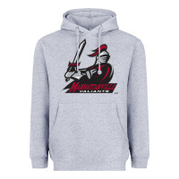 Heather Grey manhattanville valiants Heavyweight Hoodie - linhVisuals