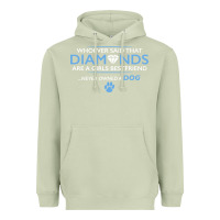 Matcha whoever said that diamonds are a girls best friend never owned a dog Heavyweight Hoodie - linhVisuals