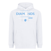 White whoever said that diamonds are a girls best friend never owned a dog Heavyweight Hoodie - linhVisuals