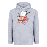 Heather Grey courage the cowardly dog Heavyweight Hoodie - linhVisuals