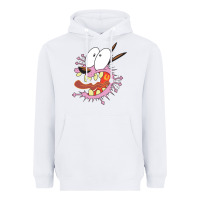 White courage the cowardly dog Heavyweight Hoodie - linhVisuals