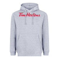 Heather Grey Tim Hortons Heavyweight Hoodie - linhVisuals