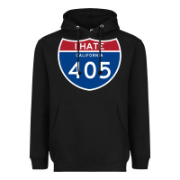 Black los angeles california interstate 405 (i 405) sweatshirt Heavyweight Hoodie - linhVisuals