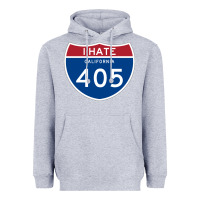 Heather Grey los angeles california interstate 405 (i 405) sweatshirt Heavyweight Hoodie - linhVisuals