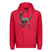 Cardinal Velociraptor Premium Hoodie - LillyAllenDesigns