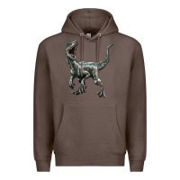 Coffee Velociraptor Premium Hoodie - LillyAllenDesigns