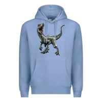 Colony Blue Velociraptor Premium Hoodie - LillyAllenDesigns