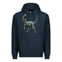 Navy Velociraptor Premium Hoodie - LillyAllenDesigns