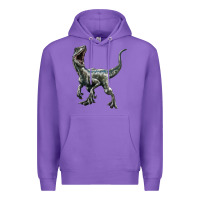 Purple Velociraptor Premium Hoodie - LillyAllenDesigns