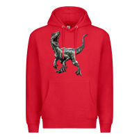 Red Velociraptor Premium Hoodie - LillyAllenDesigns