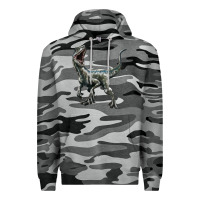 Slate Camo Velociraptor Premium Hoodie - LillyAllenDesigns