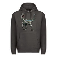 Smoke Velociraptor Premium Hoodie - LillyAllenDesigns