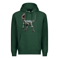 Sports Green Velociraptor Premium Hoodie - LillyAllenDesigns