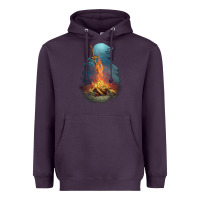 Plum Souls Bonfire Heavyweight Hoodie - linhVisuals