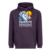 Plum mammoth mountain california retro ski sweatshirt Heavyweight Hoodie - linhVisuals