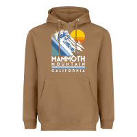 Toasted Coconut mammoth mountain california retro ski sweatshirt Heavyweight Hoodie - linhVisuals