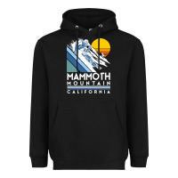 Black mammoth mountain california retro ski sweatshirt Heavyweight Hoodie - linhVisuals