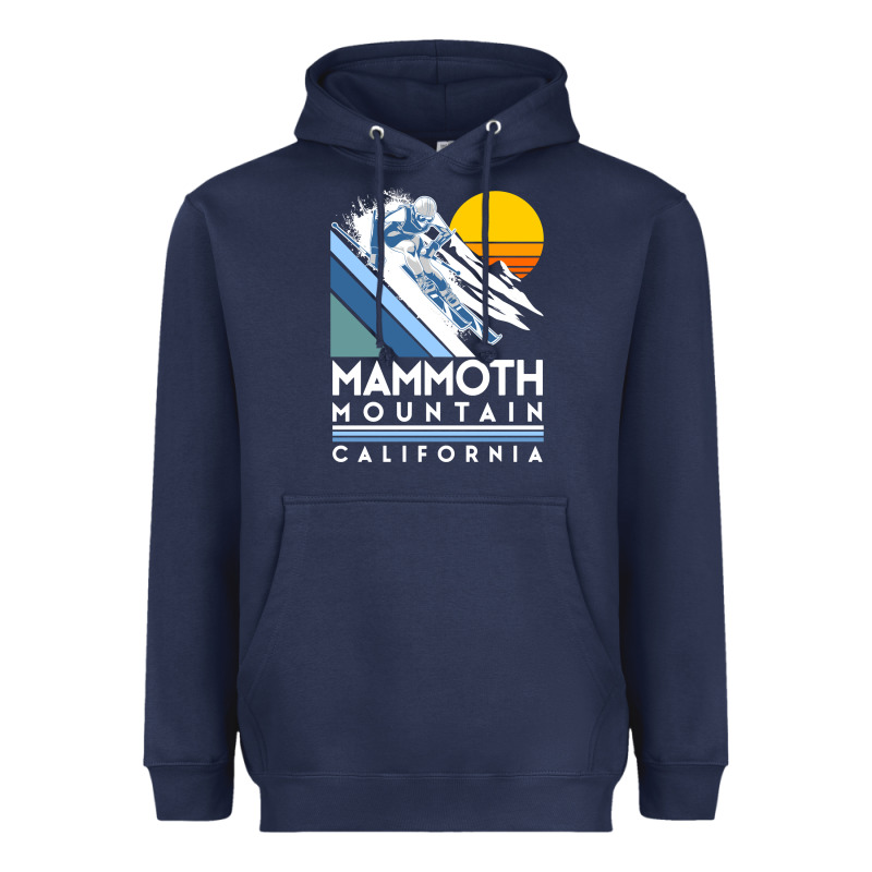 Mammoth Mountain California Retro Ski Sweatshirt Heavyweight Hoodie by linhVisuals | Teevron