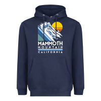 Navy mammoth mountain california retro ski sweatshirt Heavyweight Hoodie - linhVisuals