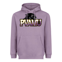 Lavender Prairie View A&M Panthers And Lady Panthers Rectangle Patch Heavyweight Hoodie - linhVisuals