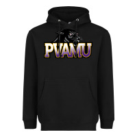 Black Prairie View A&M Panthers And Lady Panthers Rectangle Patch Heavyweight Hoodie - linhVisuals