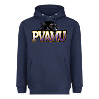 Navy Prairie View A&M Panthers And Lady Panthers Rectangle Patch Heavyweight Hoodie - linhVisuals