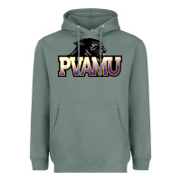 Sage Prairie View A&M Panthers And Lady Panthers Rectangle Patch Heavyweight Hoodie - linhVisuals