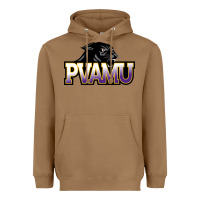 Toasted Coconut Prairie View A&M Panthers And Lady Panthers Rectangle Patch Heavyweight Hoodie - linhVisuals