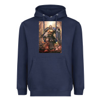 Navy Warhammer Characters Heavyweight Hoodie - linhVisuals