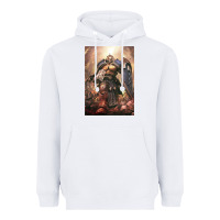 White Warhammer Characters Heavyweight Hoodie - linhVisuals