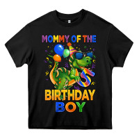 Black mommy of the 5 th birthday boy t rex Heavy Core Tee - CowGirlArtShop
