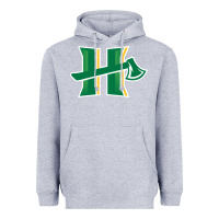 Heather Grey cal humboldt lumberjacks Heavyweight Hoodie - linhVisuals