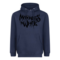 Navy Motionless In White Heavyweight Hoodie - linhVisuals