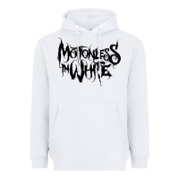 White Motionless In White Heavyweight Hoodie - linhVisuals