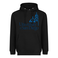 Black The university of san diego Heavyweight Hoodie - linhVisuals