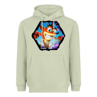 Matcha CRASH BANDICOOT LEGENDS Heavyweight Hoodie - linhVisuals