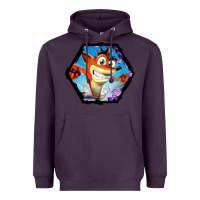 Plum CRASH BANDICOOT LEGENDS Heavyweight Hoodie - linhVisuals