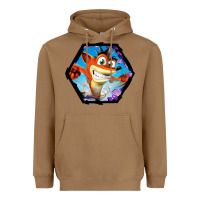 Toasted Coconut CRASH BANDICOOT LEGENDS Heavyweight Hoodie - linhVisuals