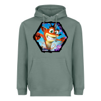 Sage CRASH BANDICOOT LEGENDS Heavyweight Hoodie - linhVisuals