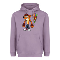 Lavender CRASH BANDICOOT Heavyweight Hoodie - linhVisuals