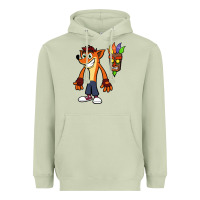 Matcha CRASH BANDICOOT Heavyweight Hoodie - linhVisuals