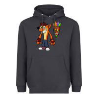 Smoke CRASH BANDICOOT Heavyweight Hoodie - linhVisuals