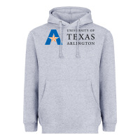 Heather Grey The university of texas at arlington Heavyweight Hoodie - linhVisuals